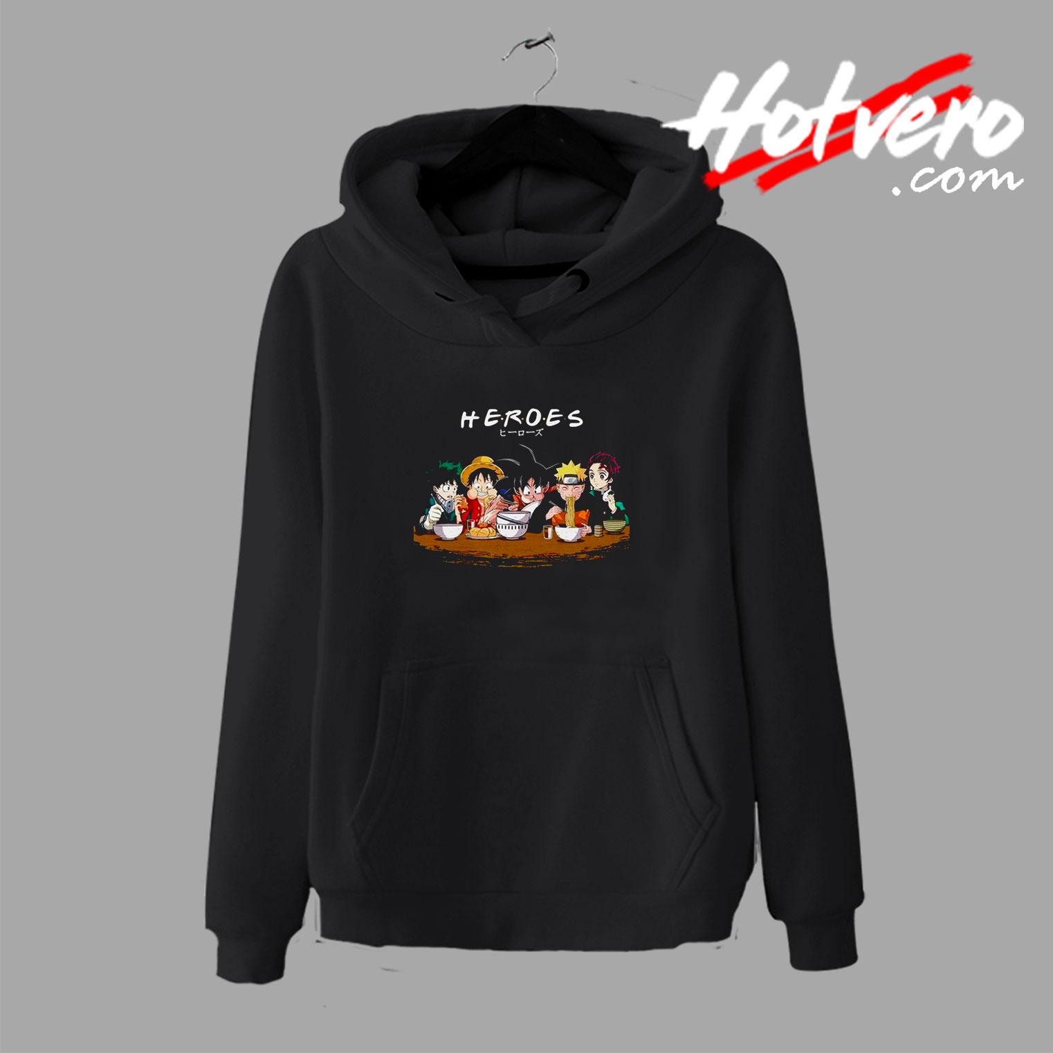 Anime Characters Eat Together Hoodie