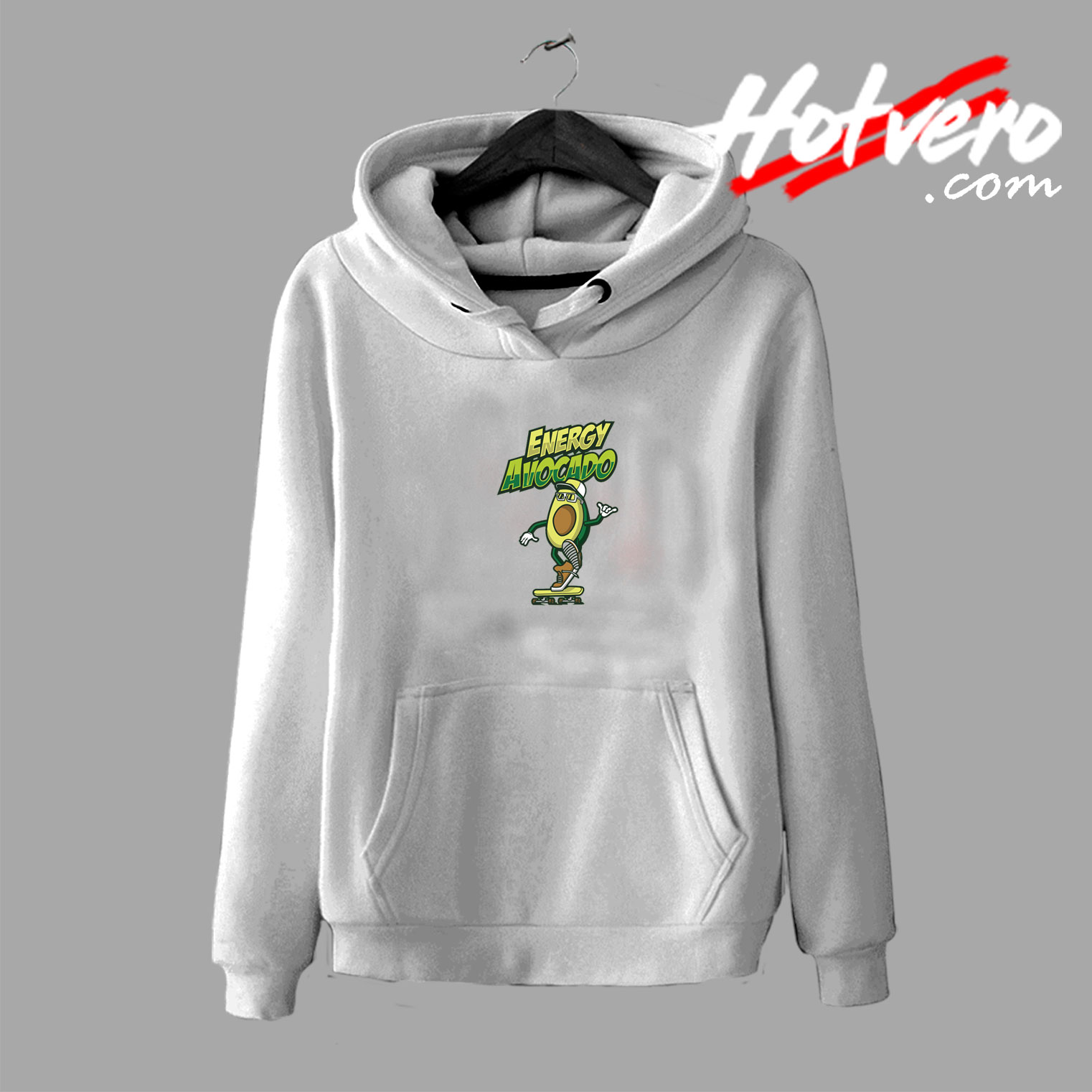 Avocado Cartoon Graphic Hoodie