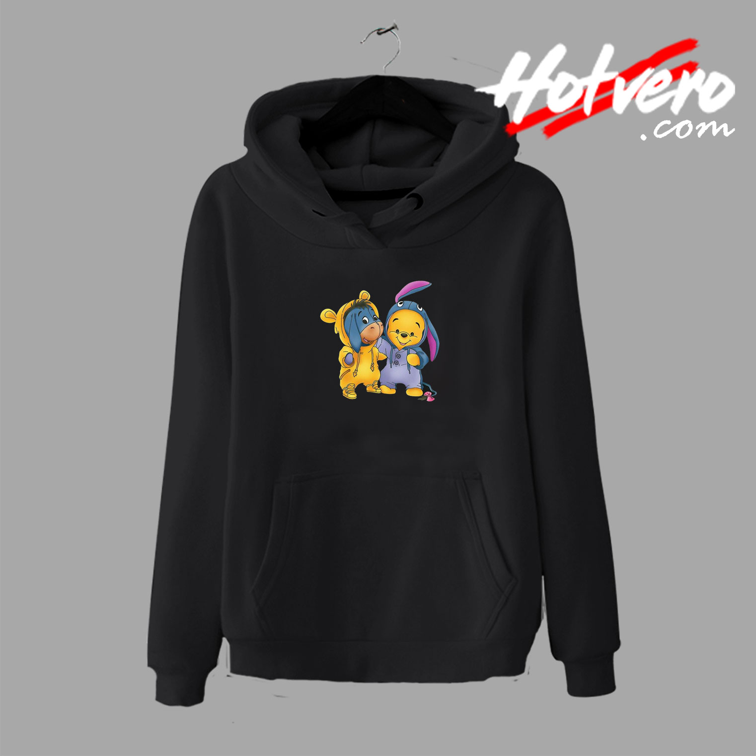 Baby Eeyore And Pooh Funny Cartoon Hoodie