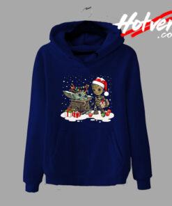 Baby Groot And Baby Yoda Christmas Hoodie