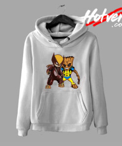 Baby Groot And Wolverine Hoodie