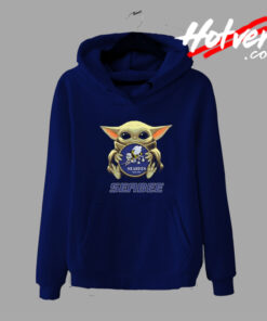 Baby Yoda And Seabee Parody Hoodie