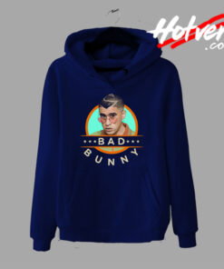 Bad Bunny Guy With Glasses Poster Hoodie