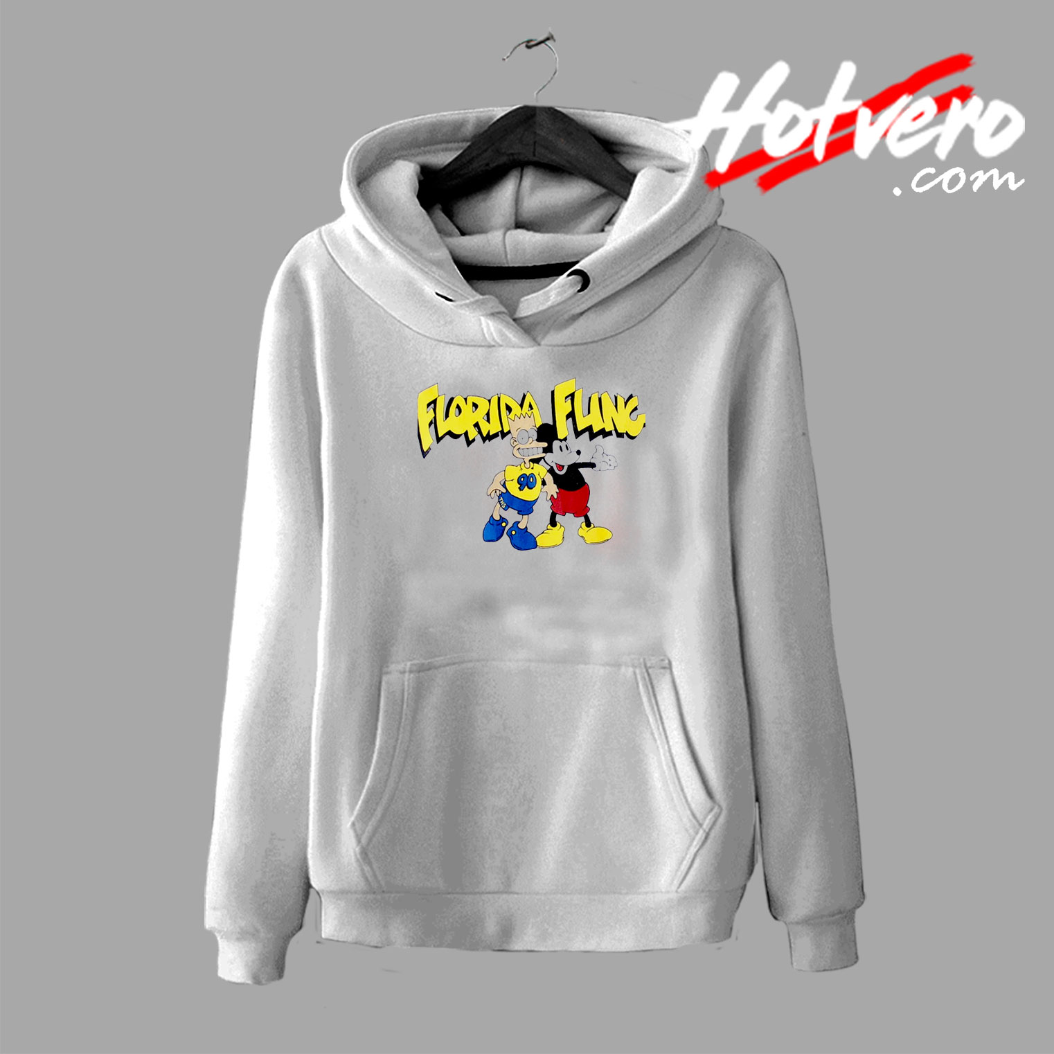 Bart Simpson And Mickey Mouse Florida Fling Hoodie