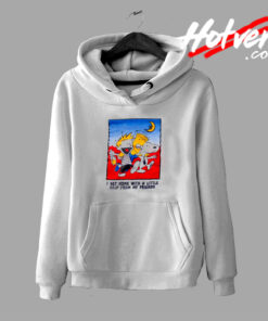 Bart Simpson Calvin And Hobbes Together Friends Hoodie
