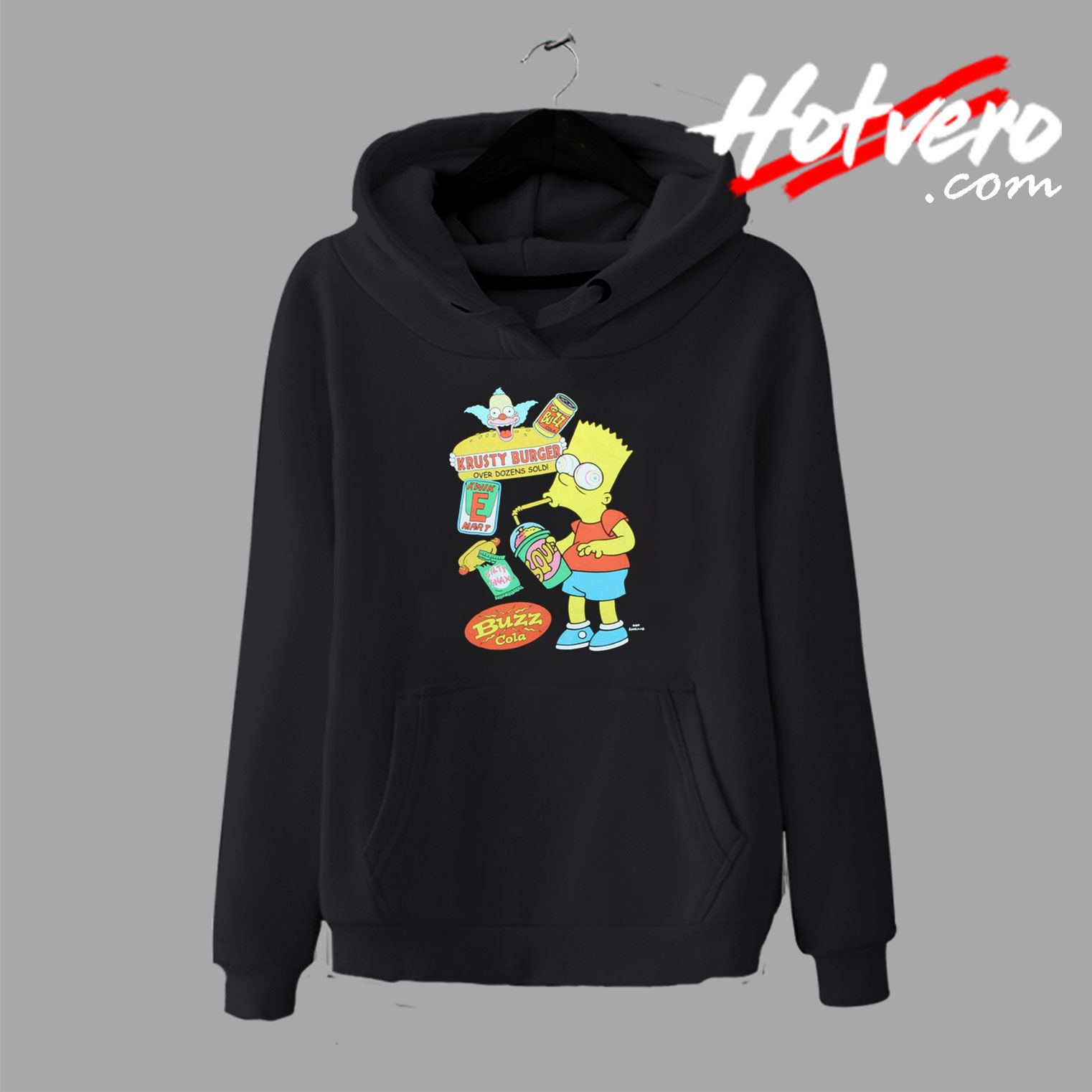 Bart Simpson Krusty Burger Buzz Cola Hoodie
