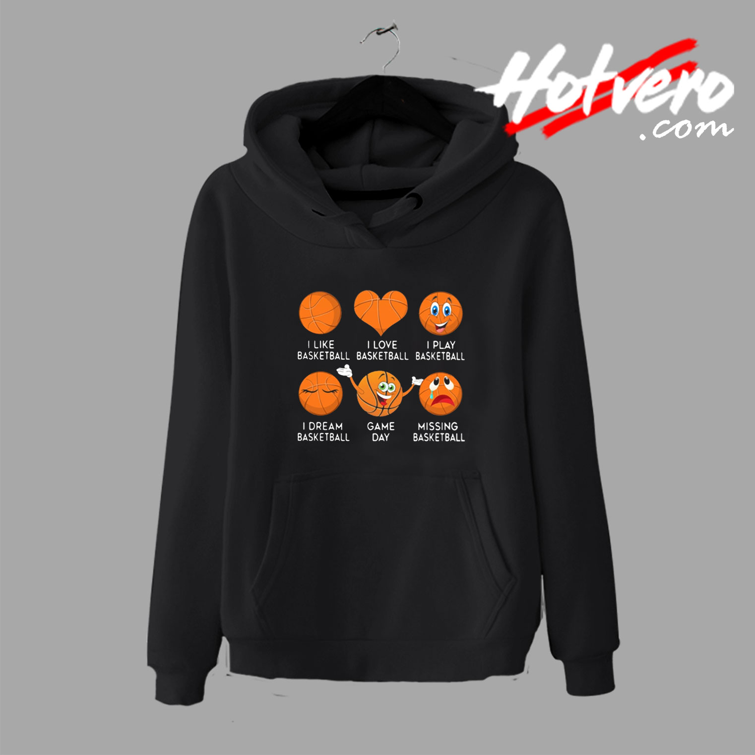 Basketball Many Emoji Graphic Hoodie