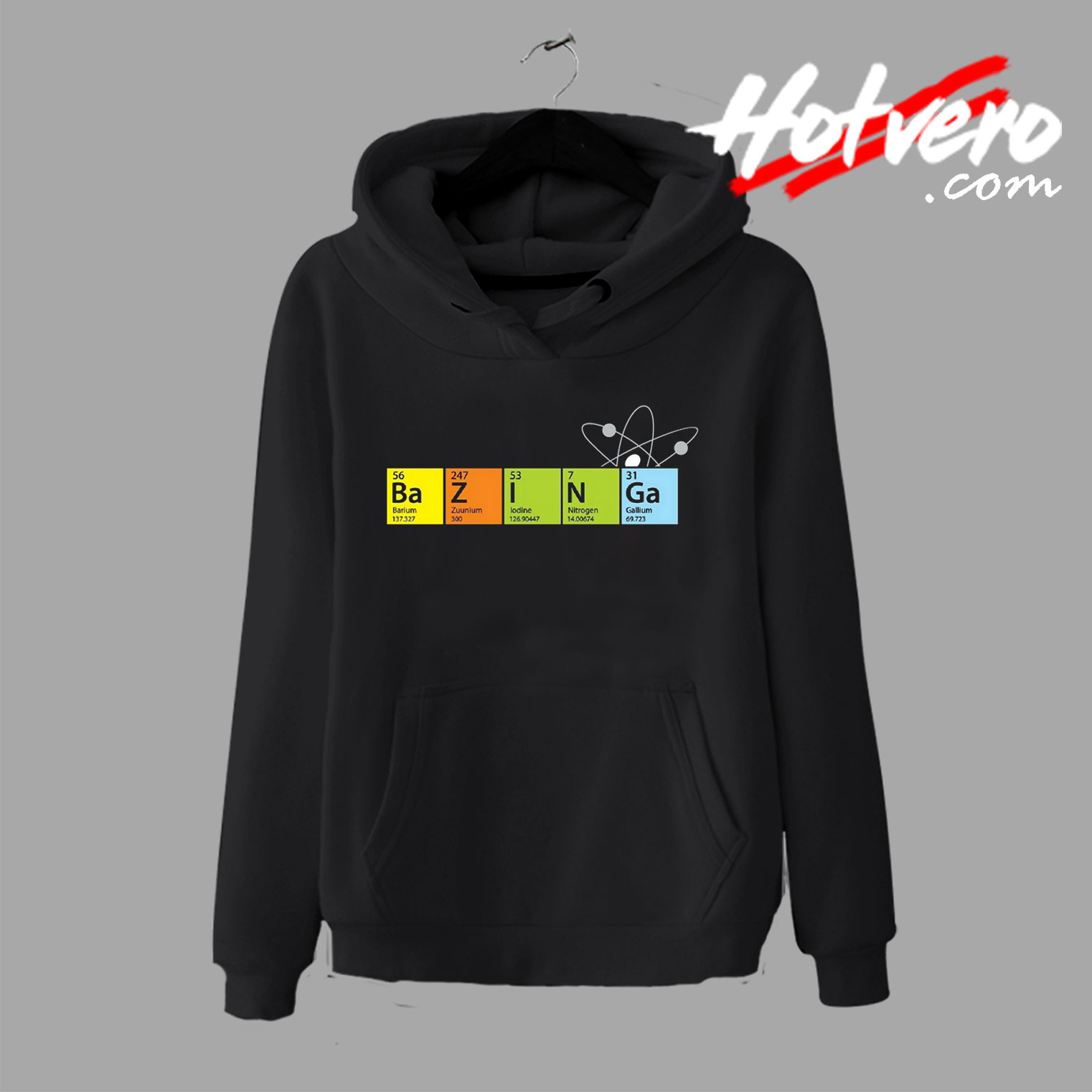Bazinga Cooper Sheldon Parody Big Bang Theory Chemistry Hoodie
