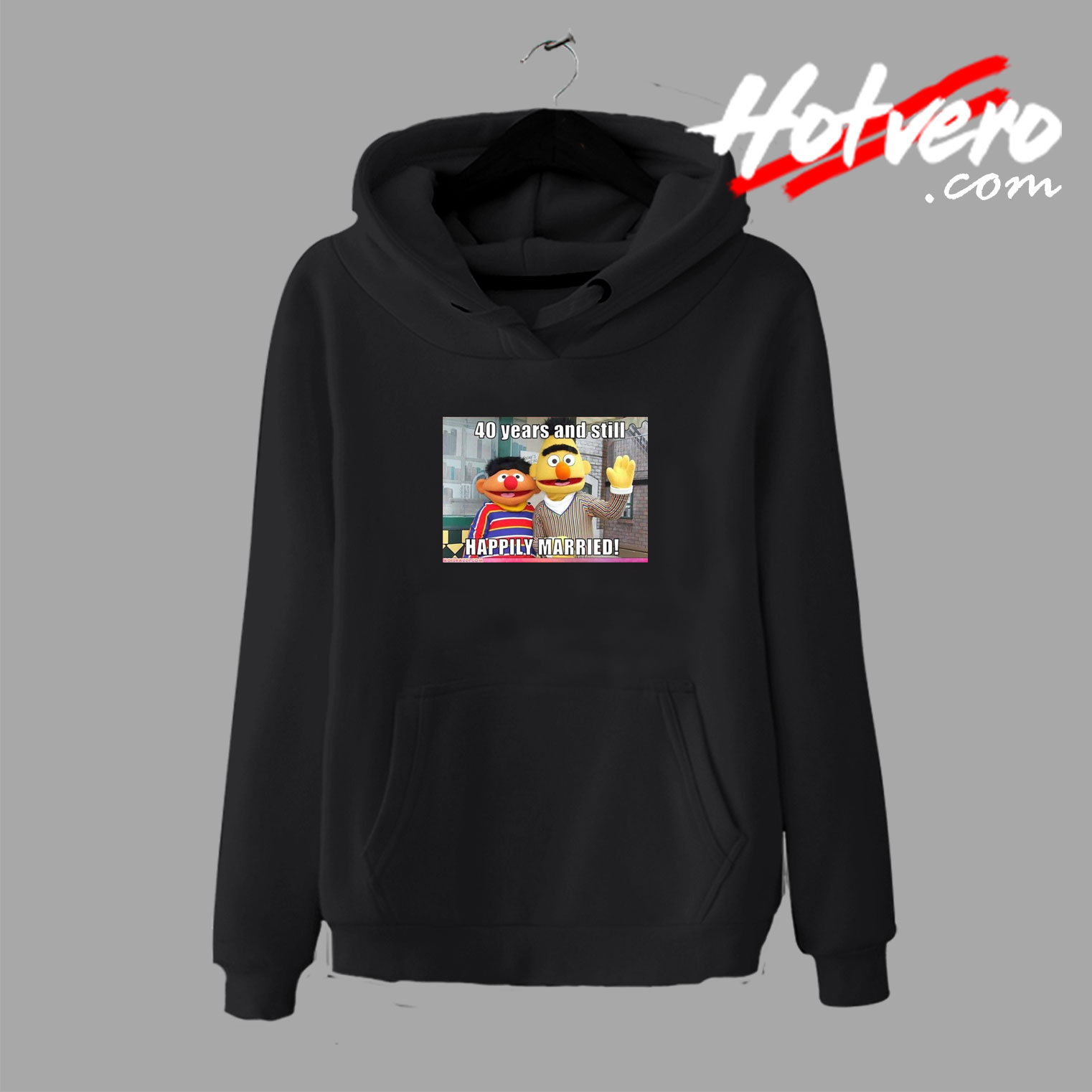 Bert And Ernie Happily Married 40 Years Hoodie