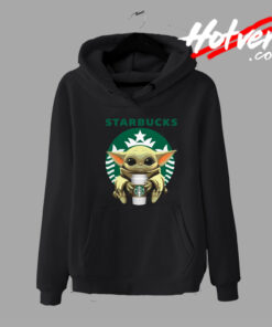 Best Baby Yoda hug Starbucks Hoodie