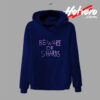 Beware of Sharks Words Design Hoodie