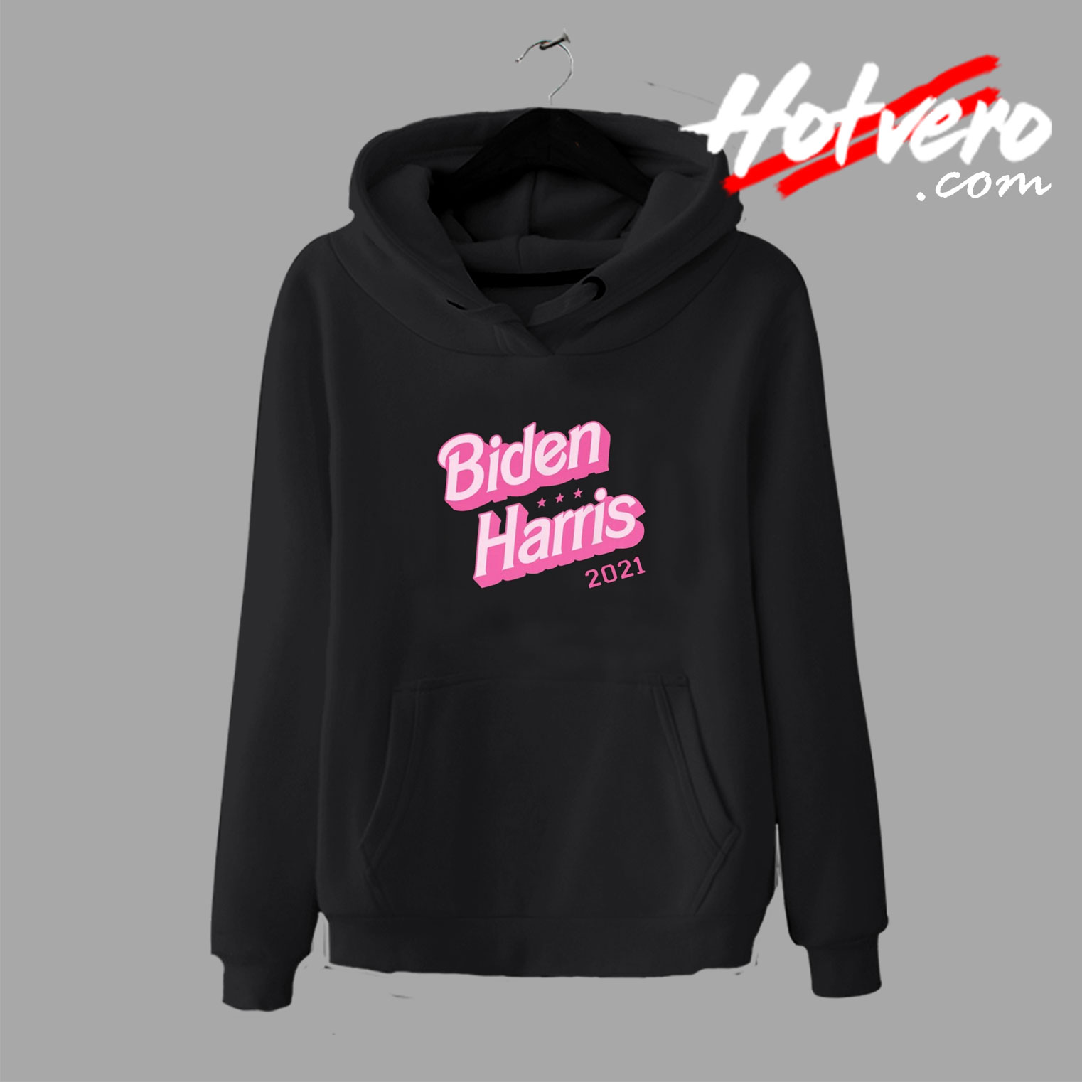 Biden And Harris Barbie Pink Graphic Hoodie