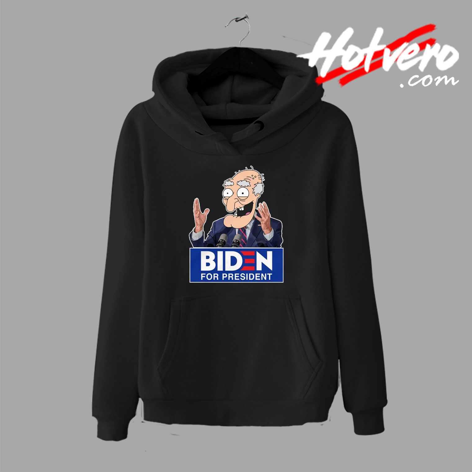 Biden For President Cartoon Graphic Hoodie