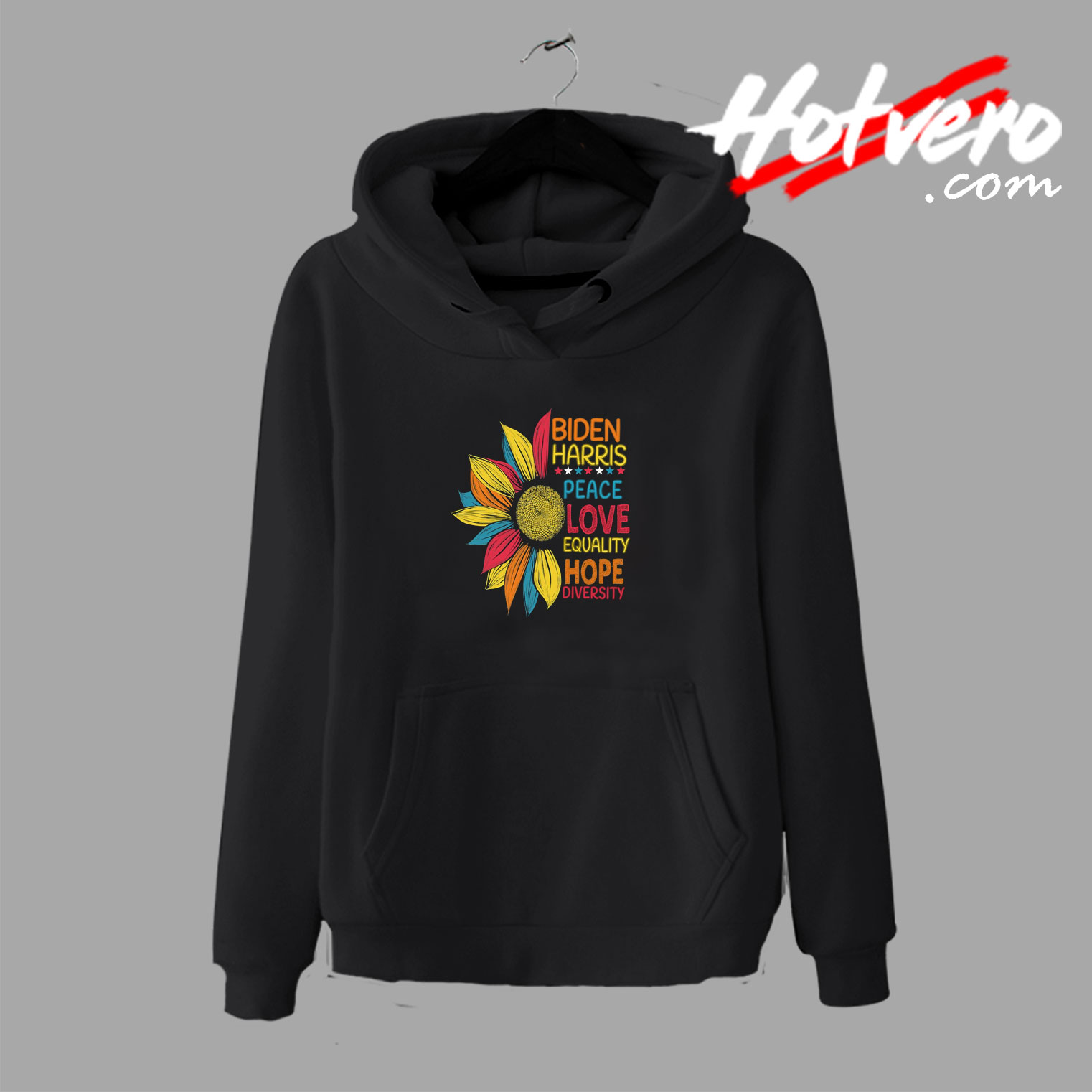 Biden Harris Peace Love Best Quote Hoodie