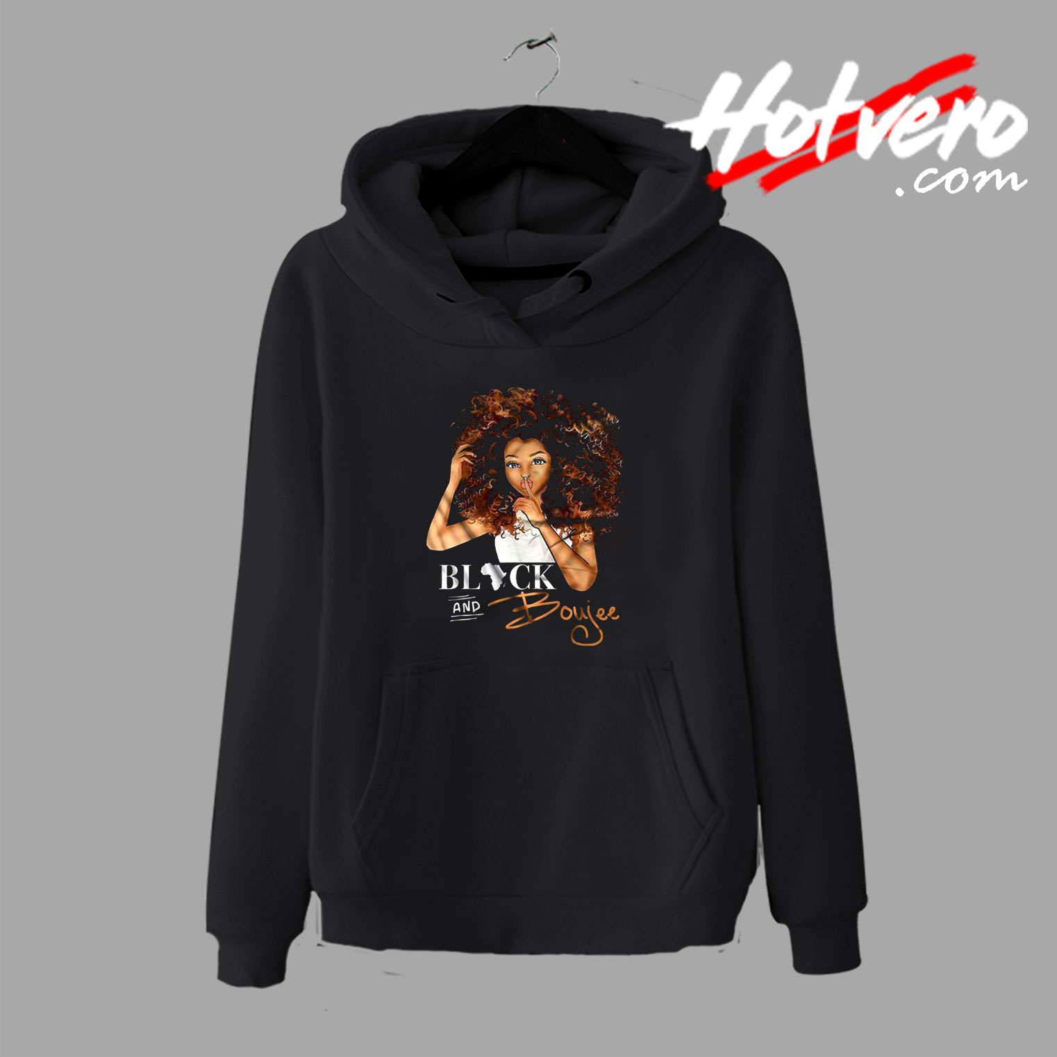 Black and Boujee Funny Cartoon Hoodie
