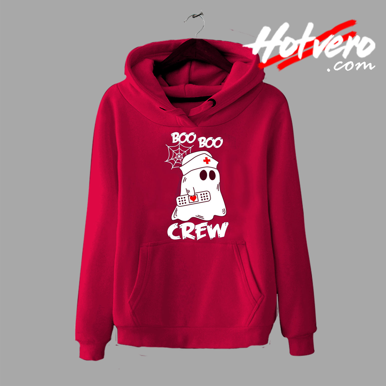 Boo Crew Nurse Ghost Spider Hoodie