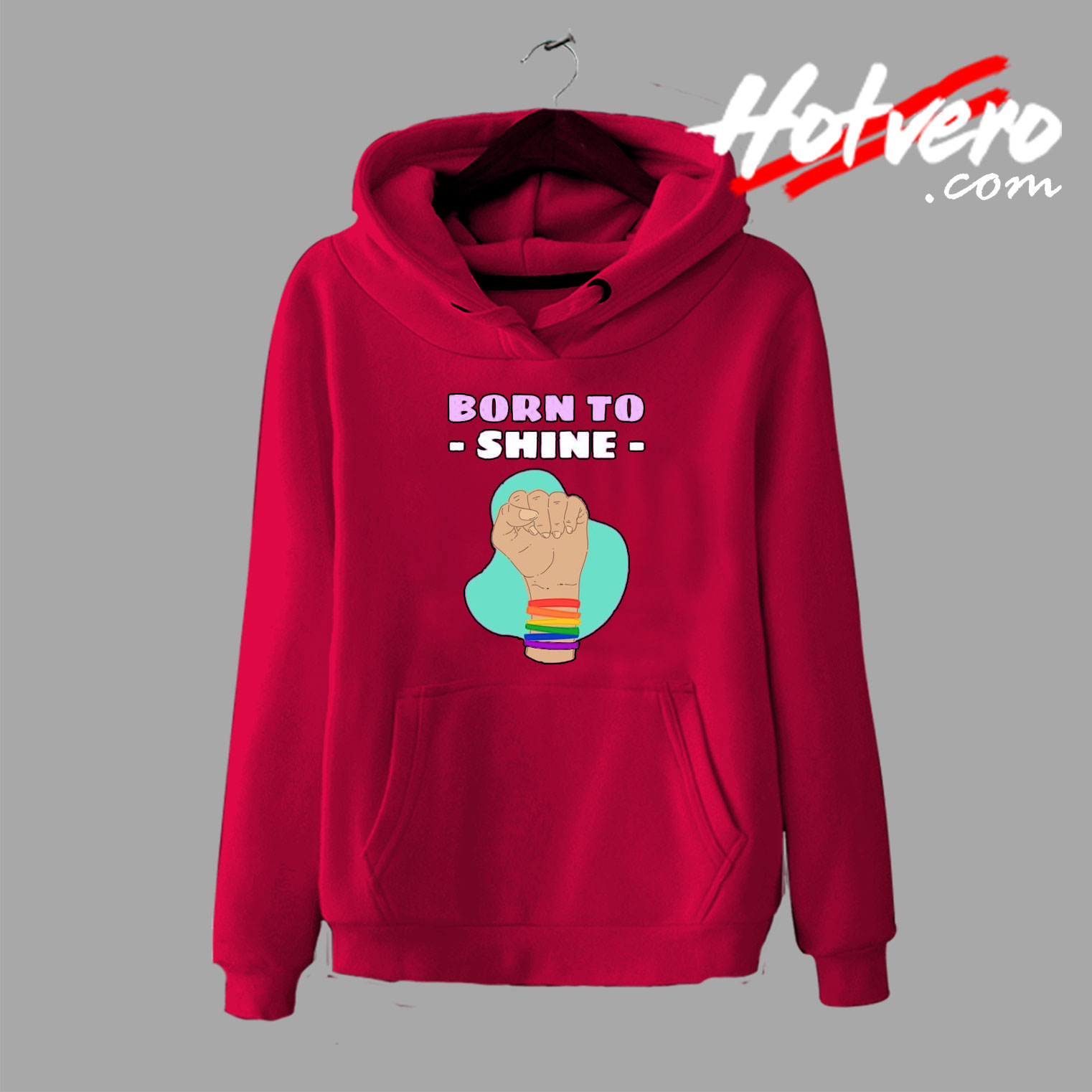 Born to Shine Hand Design Hoodie