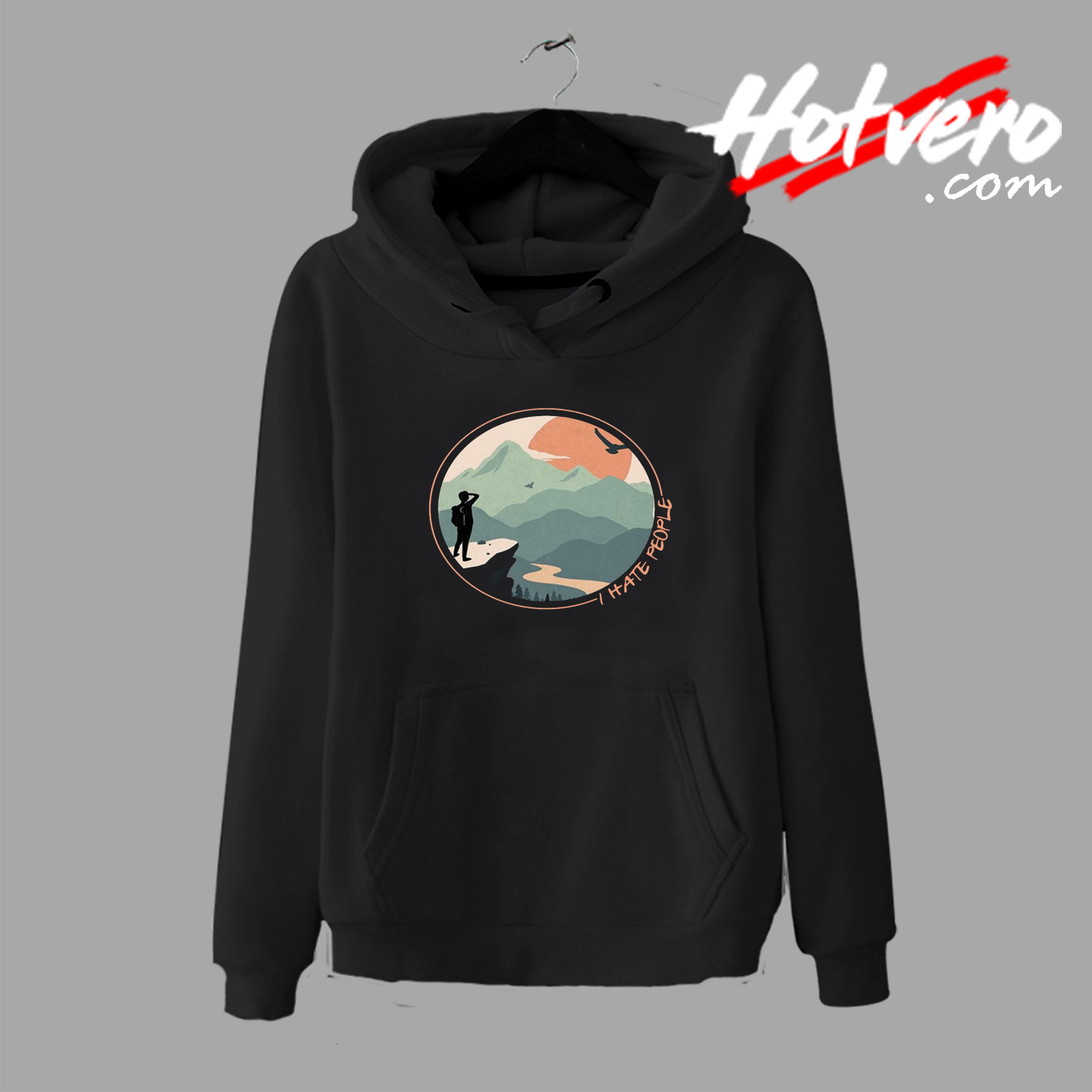 Camping Hate People Adventure Graphic Hoodie