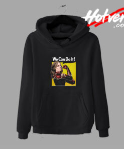 Captain Marvel We Can Do Vintage Style Hoodie