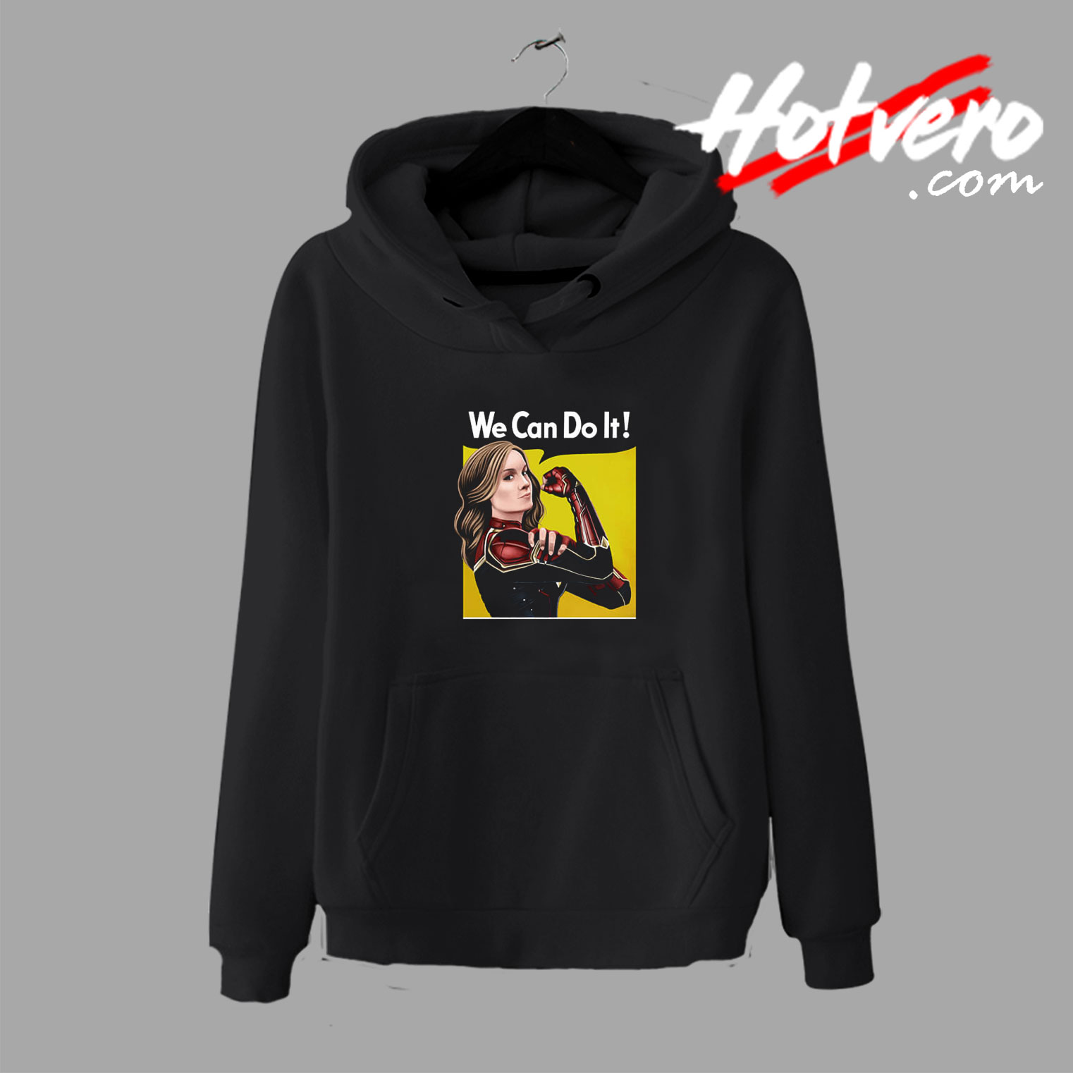Captain Marvel We Can Do Vintage Style Hoodie