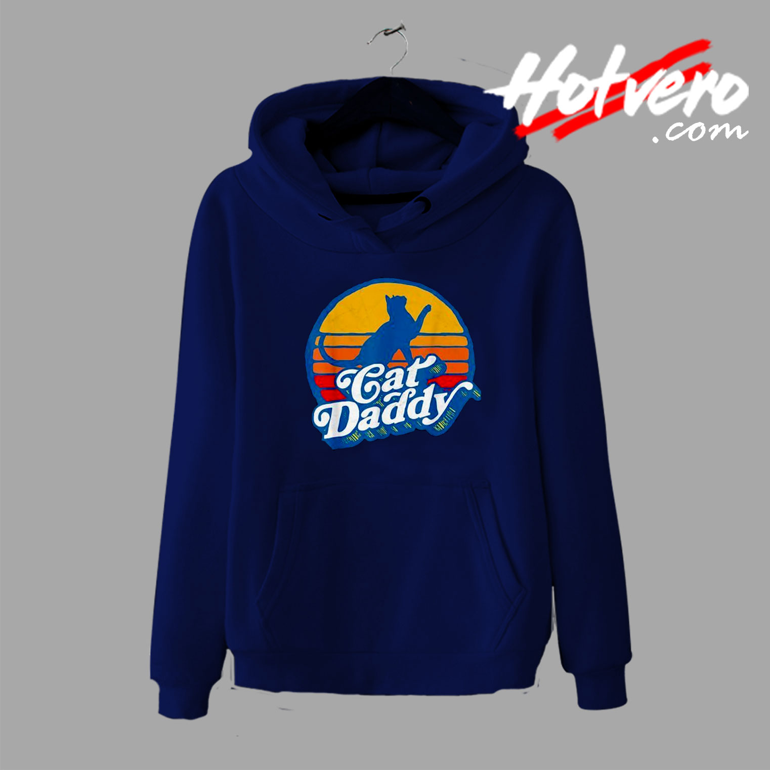 Cat Daddy Retro Typography Hoodie
