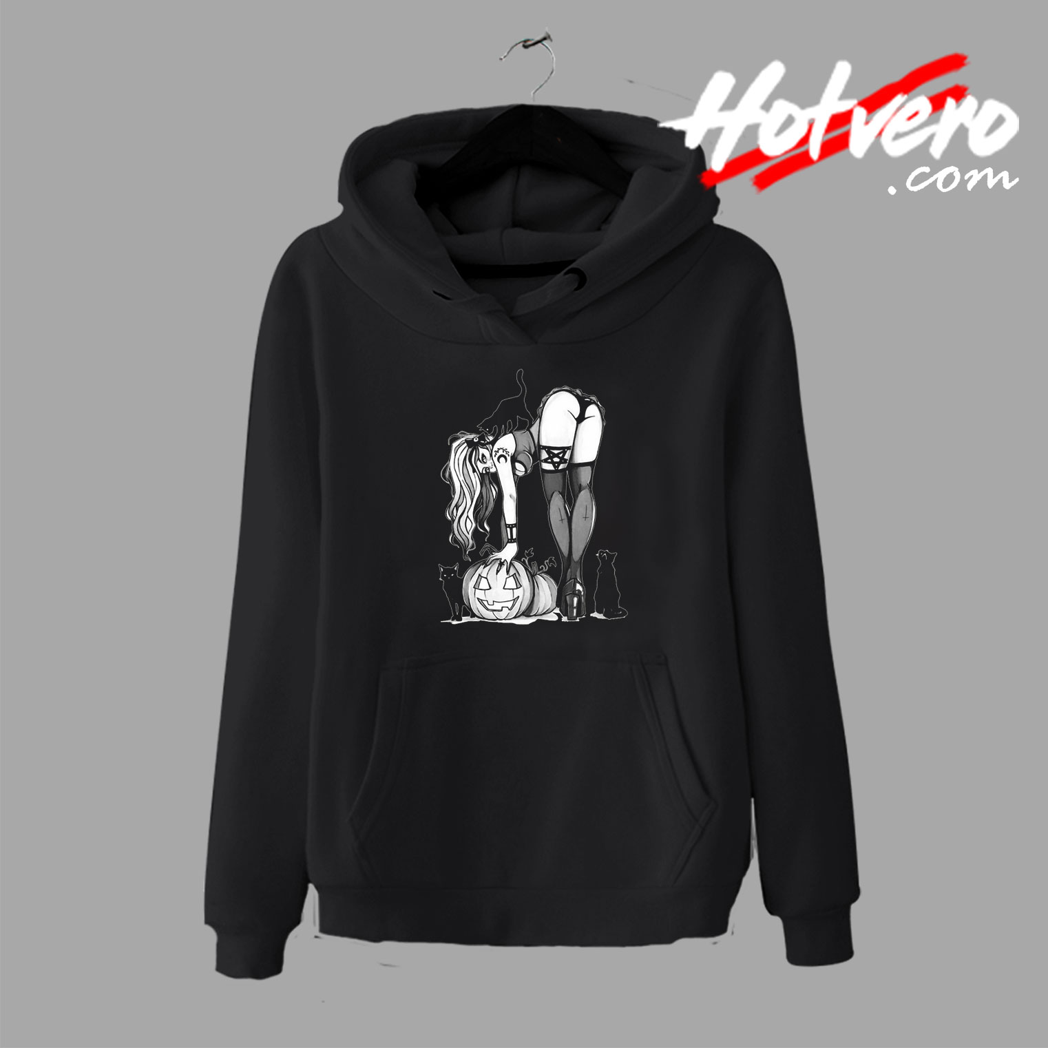 Cats Stockings Twisted October Halloween Hoodie