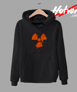 Caution Halloween Scary Danger Horror Orange hoodie