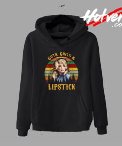 Cheap Dolly Parton Guts Grit Lipstick Hoodie