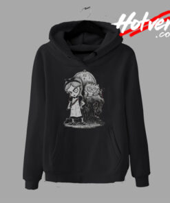 Cheshire Cat Alice in Wonderland Horror Graphic Hoodie