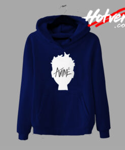 Classic Amine Rapper Head Graphic Hoodie