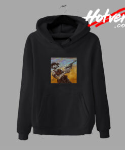Cowboy Skeleton Retro Poster Hoodie