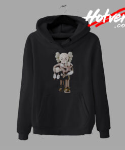 Cute KAWS Carries Two Smaller KAWS Hoodie