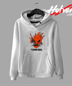 Cyberpunk Red Samurai Logo Hoodie