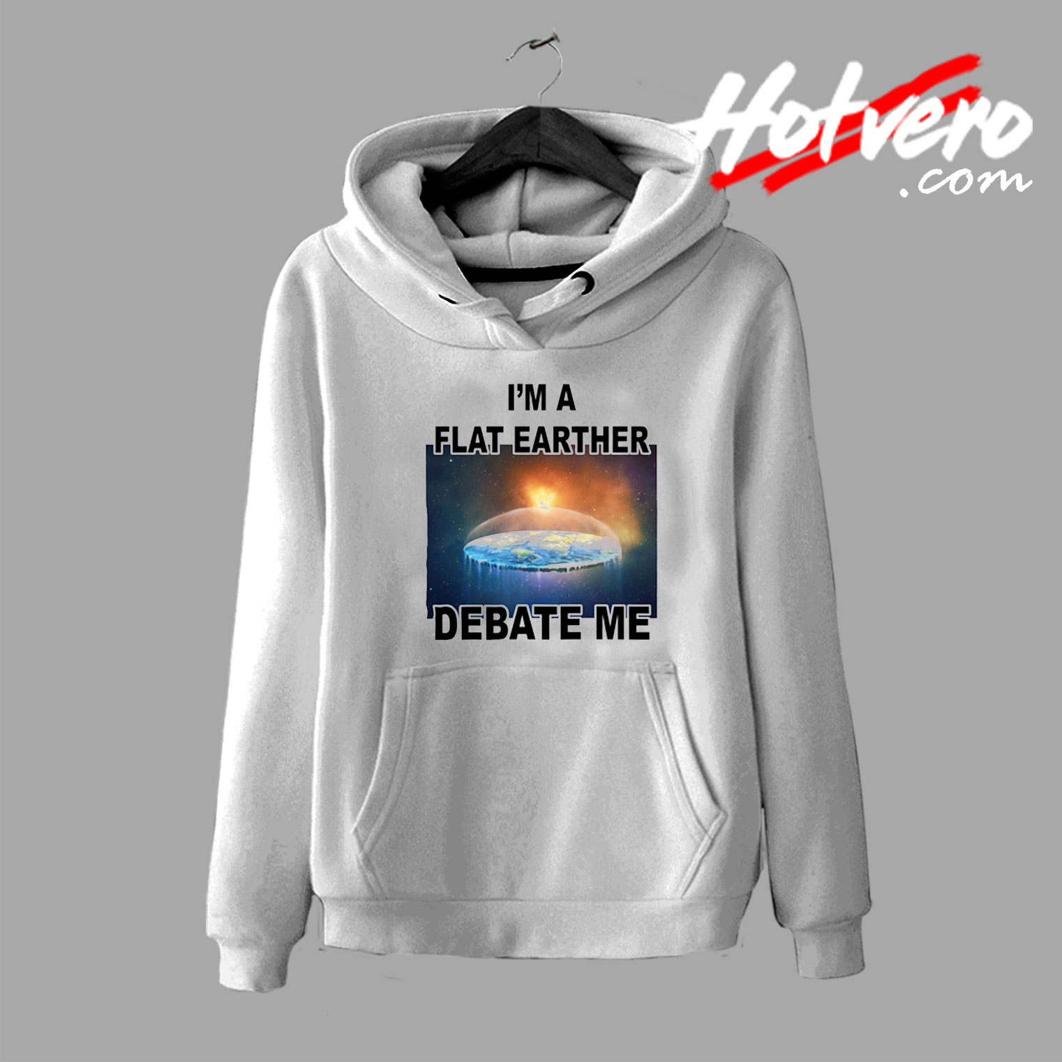 Debate Me Flat Earther Space Day Hoodie
