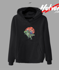 Dinosaur Skeleton Dabbing Funny Hoodie