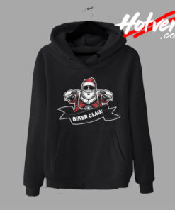 FUnny Santa Biker Claus Hoodie