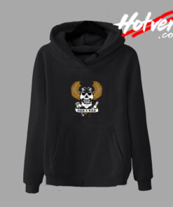 Free Wild Winged Biker Skull And Helmet Hoodie