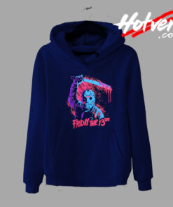 Friday the 13th Neon Horror Movie Hoodie