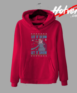 Frozen Let It Snow Elsa Ugly Christmas Hoodie
