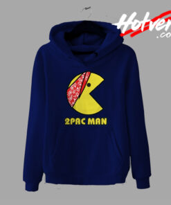 Funny 2pac Man Tupac Pac Man Parody Rap Hoodie