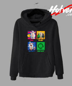 Funny Booba Eat Play Sleep Repeat Hoodie