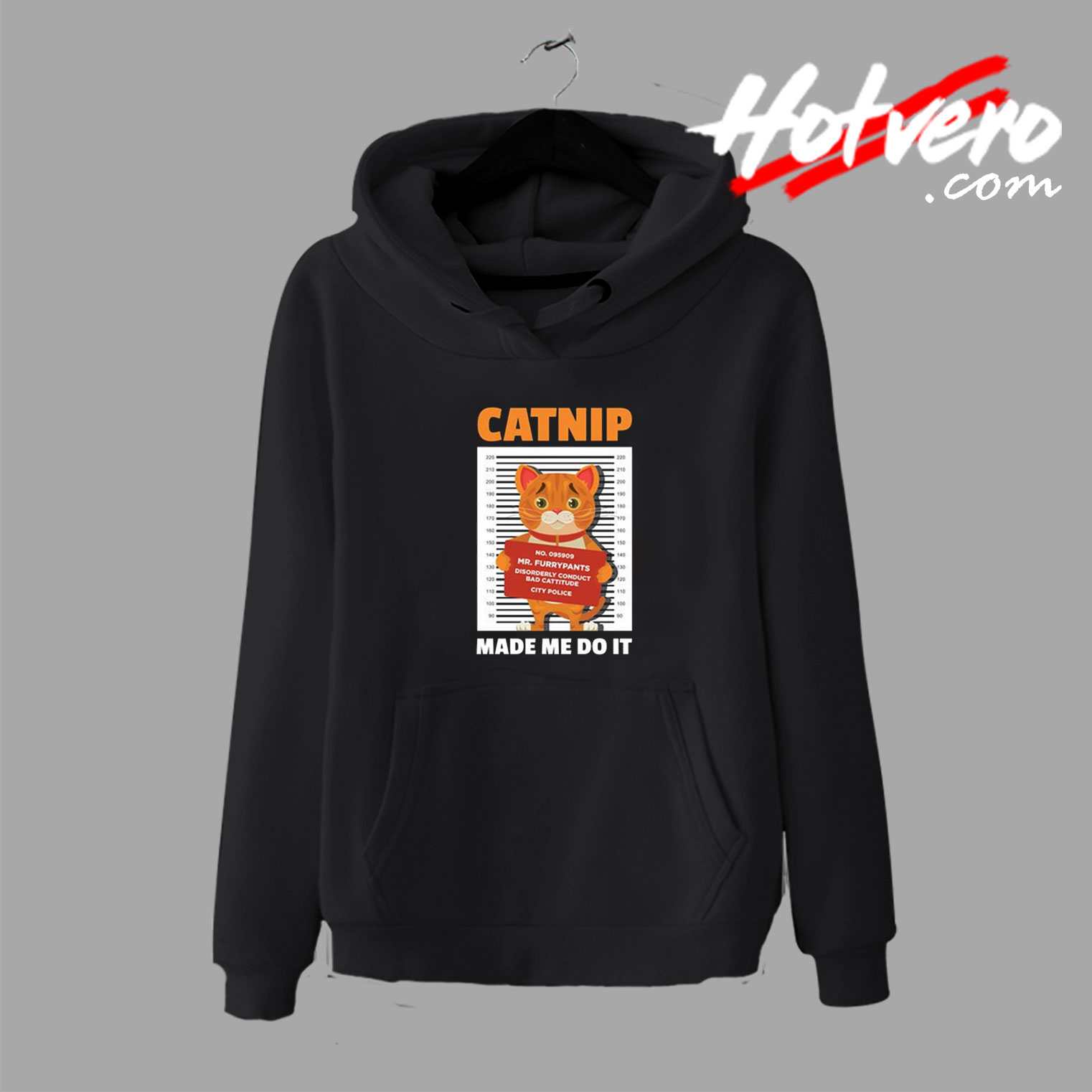 Funny Catnip Mugh Shot Hoodie