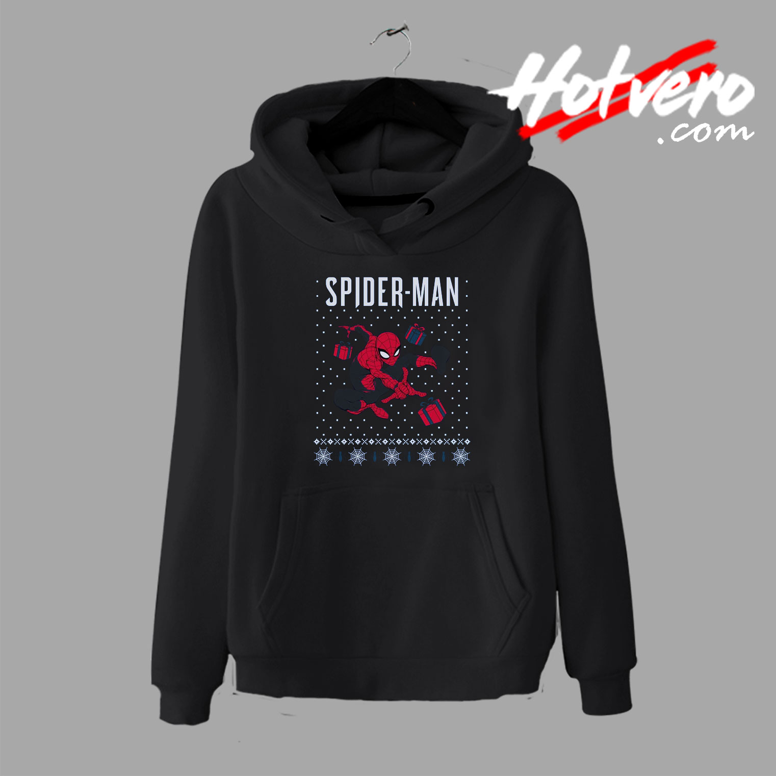 Funny Costume Christmas Spiderman Hoodie