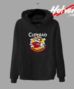 Funny Cuphead Airplane Fighter Hoodie