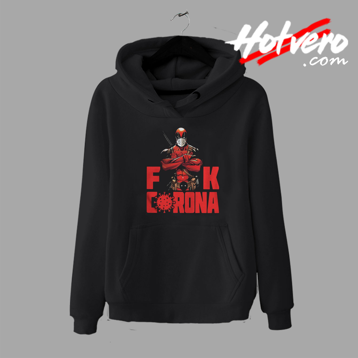 Funny Deadpool X Fuck Coronavirus Hoodie