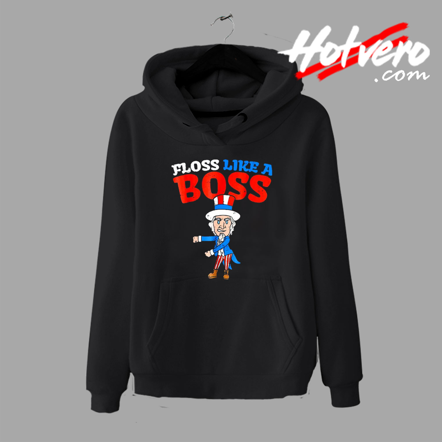 Funny Floss Like A Boss Uncle Sam Hoodie
