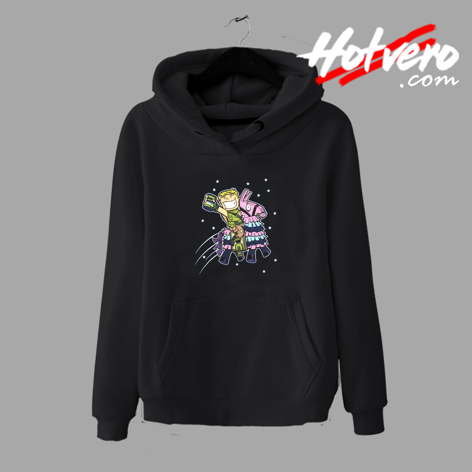 Funny Fortnite Ride Llama Hoodie