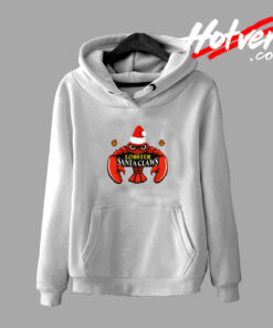 Funny Lobster Santa Claws Christmas Hoodie