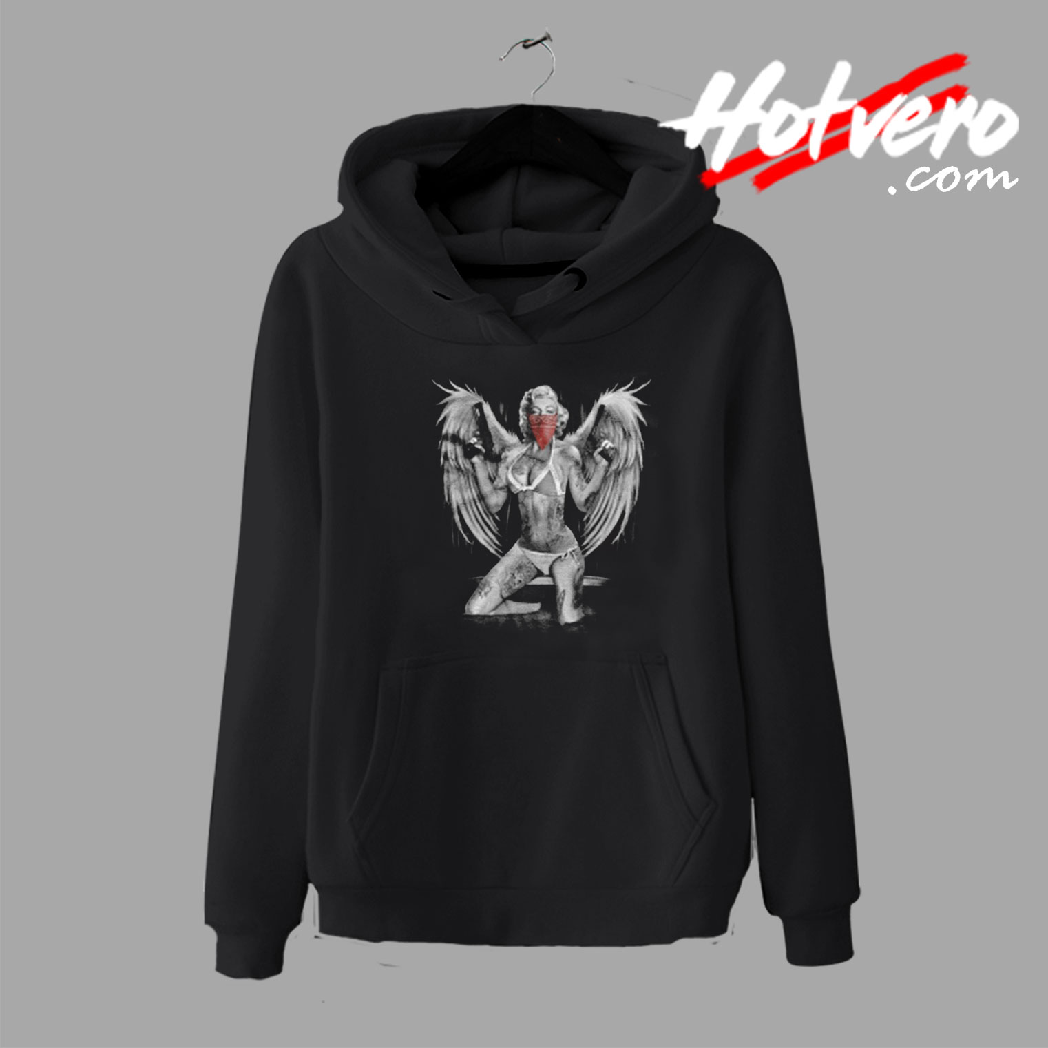 Funny Marilyn Monroe Gangster Wings Hoodie