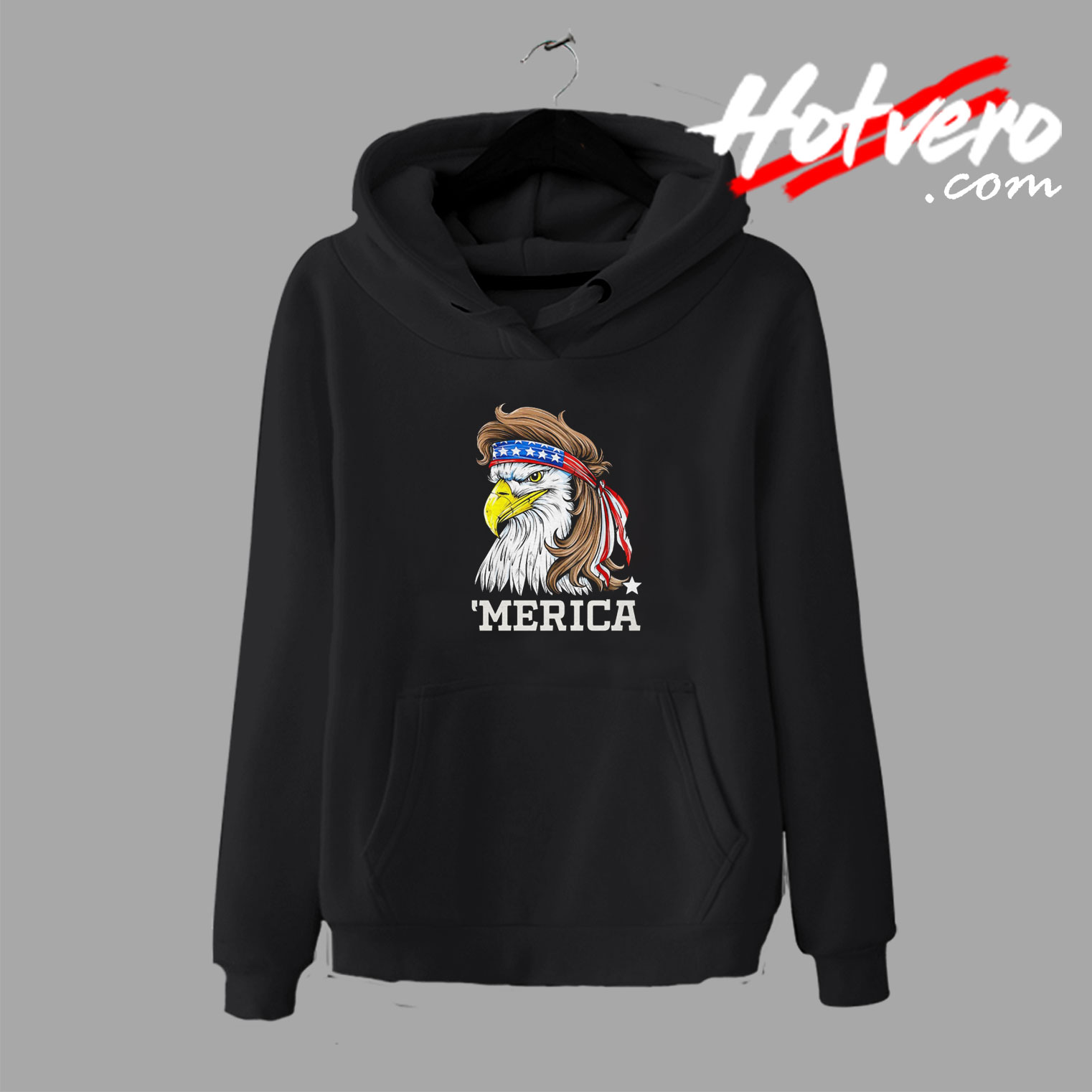 Funny Merica Bald Eagle Patriotic Hoodie